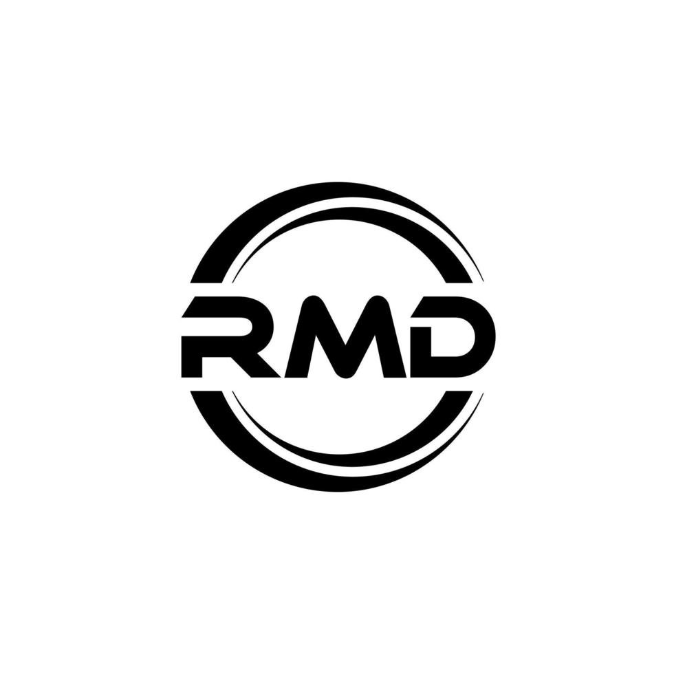 rmd letter logo design in illustration logo calligraphy designs for logo poster invitation etc vector
